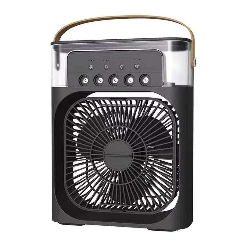 Portable Fan Air Conditioners USB Electric Fan Air Cooler LED Night Light Water Mist Fun 3 in 1 Air Humidifier for Home